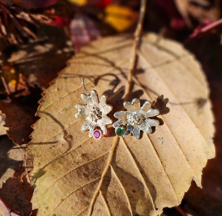 9ct gold and silver celestial necklace, tanzanite, amethyst, isobel-kelly-jewellery.co.uk/